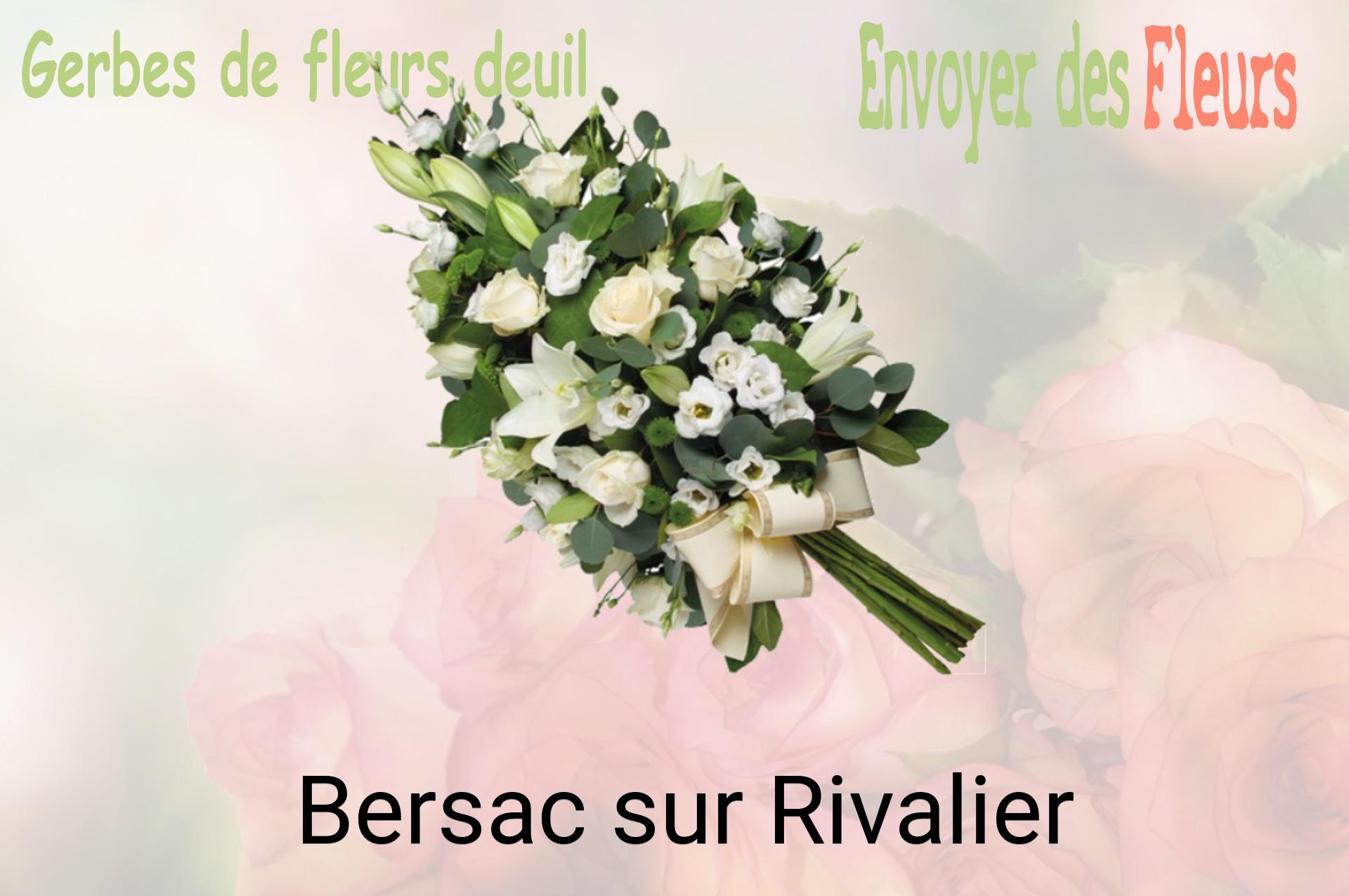 Gerbe de fleurs de deuil livrée à Bersac-sur-Rivalier